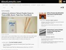 Tablet Screenshot of aboutlawsuits.com
